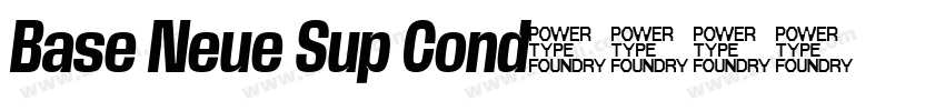 Base Neue Sup Cond字体转换